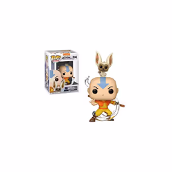 Funko POP! Animation: Avatar - Aang with Momo, Multicolor, Standard