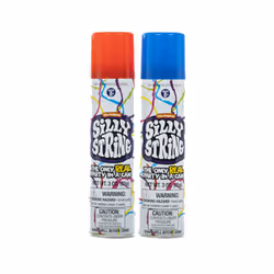 The Original Silly String! Silly String 2 pack  Assorted Colors  3 oz Large Can - The Only Real Party in a Can! Be Silly! Sho ...