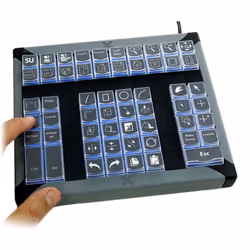 P&I Engineering XK-60 keyboard USB Black, Grey