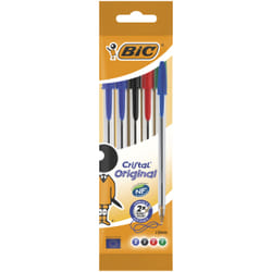 BIC 802054 ballpoint pen Black, Blue, Green, Red Stick ballpoint pen 5 pc(s)