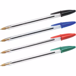 BIC 802054 ballpoint pen Black, Blue, Green, Red Stick ballpoint pen 5 pc(s)
