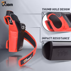 JBM international Adult / Child Knee Pads Elbow Pads Wrist Guards 3 In 1 Protective Gear Set  Red  Youth / Child