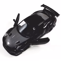 Kinsmart 2010 Porsche 911 GT2 RS Triple Black 1/36 Scale Diecast Metal