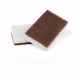 Full Circle Walnut Shell Non-Scratch, Cellulose, Brown, Scrubber Sponges, Set of 2
