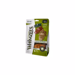 WHIMZEES Natural Dental Dog Chews Long lasting, Large Alligator, 6 Pieces