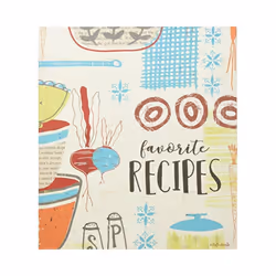Brownlow Gifts Recipe Binder Set with Plastic Page Protectors and Recipe Cards, Made With Love