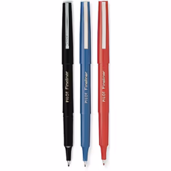 Pilot Fineliner Markers Fine Point Assorted Ink Colors - Black 11002 Blue 11014 Red 11015 1 for Each