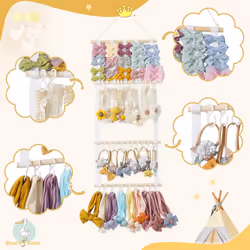 Bow Holder for Girls Hair Bows  Bow Organizer for Girls  Headband Holder for Baby Girl  Headband Organizer for Girls  Bow holder for baby girl (White0