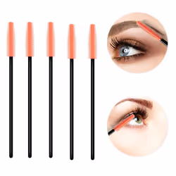 Shintop Disposable Silicone Eyelash Mascara Applicator Wands (Tower-Shape)