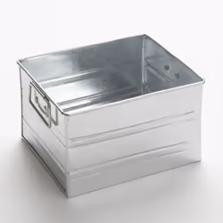 American Metalcraft MTUB7 Galvanized Condiment Caddy  Galvanized  7"""" Length  5-3/4"""" Width  4"""" Height