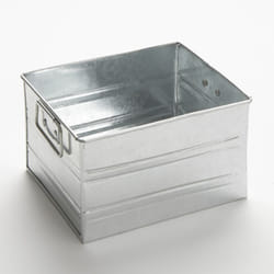 American Metalcraft MTUB7 Galvanized Condiment Caddy  Galvanized  7"""" Length  5-3/4"""" Width  4"""" Height