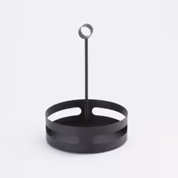 American Metalcraft - SCHB6 SCHB7 Black Steel Condiment Rack  7""""  Round