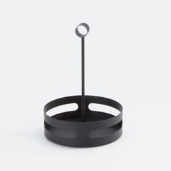 American Metalcraft - SCHB6 SCHB7 Black Steel Condiment Rack  7""""  Round