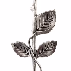 Rose Stem Bronze Keepsake Urns - Extra Small Holds 1 Cubic Inch of Ashes - Pewter Silver Memorials Keepsake