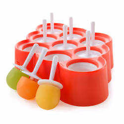 ZOKU Mini Pop Molds 9 Miniature Popsicle Molds With Sticks and Drip Guards EasyRelease BPAfree Silicone