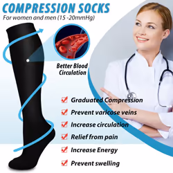 BLUEENJOY Copper Compression Socks for Women & Men (6 pairs) - Best Su