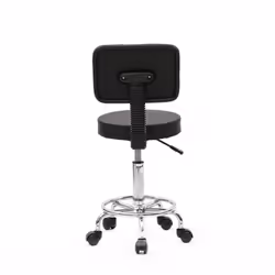 360Â° Swivel Stool Chair with Back Height Adjustable Office Round Bar Stool