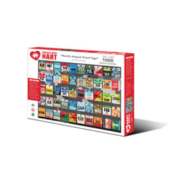 Hart Puzzles Retro & Cool “World’s Airport Travel Tags” Jigsaw puzzle 1000 pc(s)