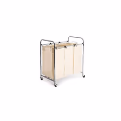 Laundry Sorter Cart, Chrome, Large, SHE16166