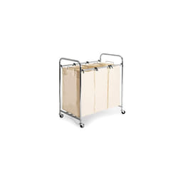Laundry Sorter Cart, Chrome, Large, SHE16166