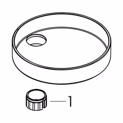 hansgrohe Soap Dish Puro Easy Install 1-inch Modern Accessories in Chrome  28679000