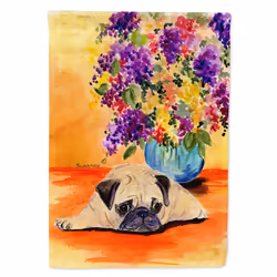Caroline's Treasures SS8294CHF Pug Flag Canvas Large Multicolor