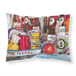""Caroline's Treasures 1010PILLOWCASE Vernon's And New Orleans Beers Moisture Wicking Fabric Standard Pillowcase  Large  Multicolor""