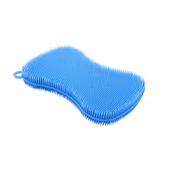 Kuhn Rikon Stay Clean Silicone Scrubber  1  Blue