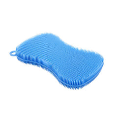 Kuhn Rikon Stay Clean Silicone Scrubber  1  Blue
