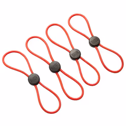 KUHN RIKON 21084 Slider Ties, Set of 4, Silicone, Red