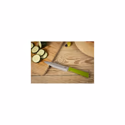 Colori+ Classic 2-Piece Paring Knife and Utility Knife Set with Safety Sheaths, Green