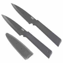 KUHN RIKON Colori®+ Prep 2pc Knife Set Grey