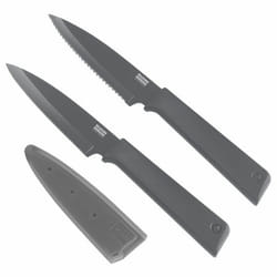 KUHN RIKON Colori®+ Prep 2pc Knife Set Grey