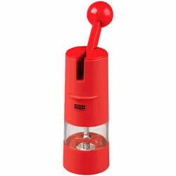 Kuhn Rikon Adjustable Ratchet Grinder with Ceramic Mechanism for Salt, Pepper and Spices, Red