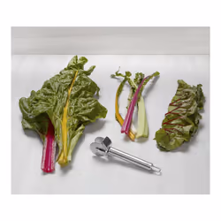 Kuhn Rikon  stainless Leafy Greens Zipper Stainless Steel Stem Removing Tool  7