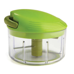 KUHN RIKON Pull Chop manual food chopper Green, Transparent