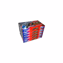 TDK Dynamic Performance D120 High Output IEC I / Type I - 5 Pack Audio Cassette Tapes