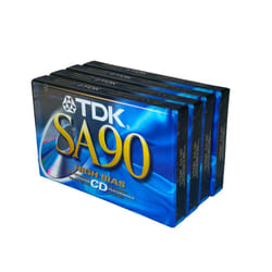 TDK SA 90 High Bias Ultimate CD Performance Blank Audio Cassettes  4 Pack
