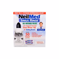 NeilMed, The Original & Patented Sinus Rinse Kit, 50 Premixed Packets, 1 Kit