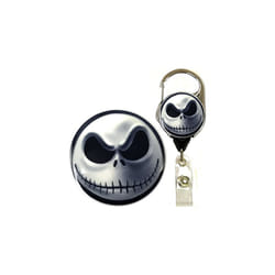 Halloween Nightmare Character Real Charming Retractable Metal Carabiner ID Badge Holder Badge Reel (Jack MC)