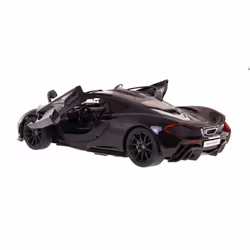 PowerTRC Officially Licensed McLaren P1 1:14 Scale Model Supercar with Functional Lights | Realistic Open Doors & Push Button Features | Sleek Black D