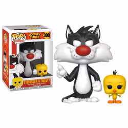 Funko Pop! Animation: Looney Tunes - Sylvester and Tweety Vinyl Figure (Bundled with Pop Box Protector CASE)