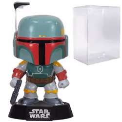 Funko Pop! Star Wars: Boba Fett #08 Vinyl Bobble-Head Figure (Bundled with Pop Box Protector Case)
