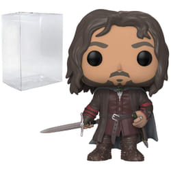 POP Lord of The Rings - Aragorn Funko Vinyl Figure (Bundled with Compatible Box Protector Case)  Multicolored  3.75 inches