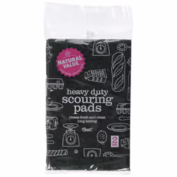 Natural Value Scouring Pads  2 Pads (Pack of 24)