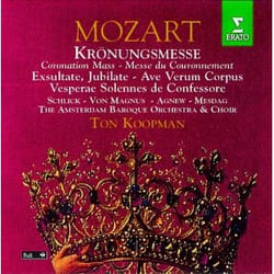 Warner Music Ton Koopman - Mozart: Krönungsmesse KV 317, Ave Verum Corpus KV 618, CD Classic