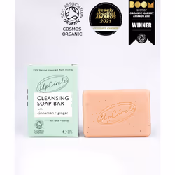 UpCircle Seife Cinnamon & Ginger Chai, Body & face, Bar soap, Anti-irritation, Anti-redness, Cleansing, Energizing, Moisturiz ...