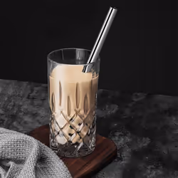 ALINK Reusable Boba Straws with Case and Cleaning Brush  4-Pack Extra Wide Stainless Steel Metal Bubble Tea Straw for Smoothie  Shakes  Tapioca Pearl