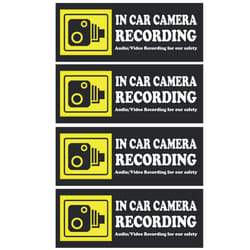 In Car Camera Recording Sticker - Camera Stickers Signs For Rideshare Driver Dashcam In Car Stickers Decals Video Recording Stickers Waterpr