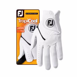 FootJoy TropiCool Gloves White Cadet XLarge Worn on Left Hand